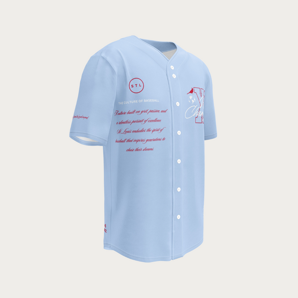 Baby Blue  STL Baseball jersey