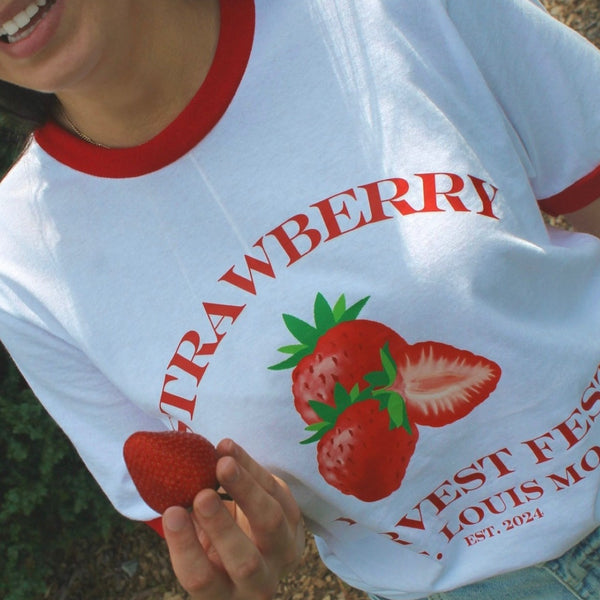 Strawberry Harvest Fest Ringer Tee