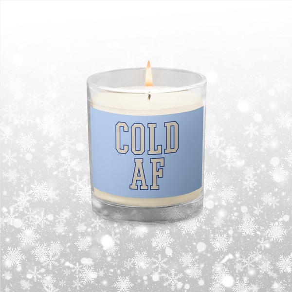 Cold AF Glass jar soy wax candle