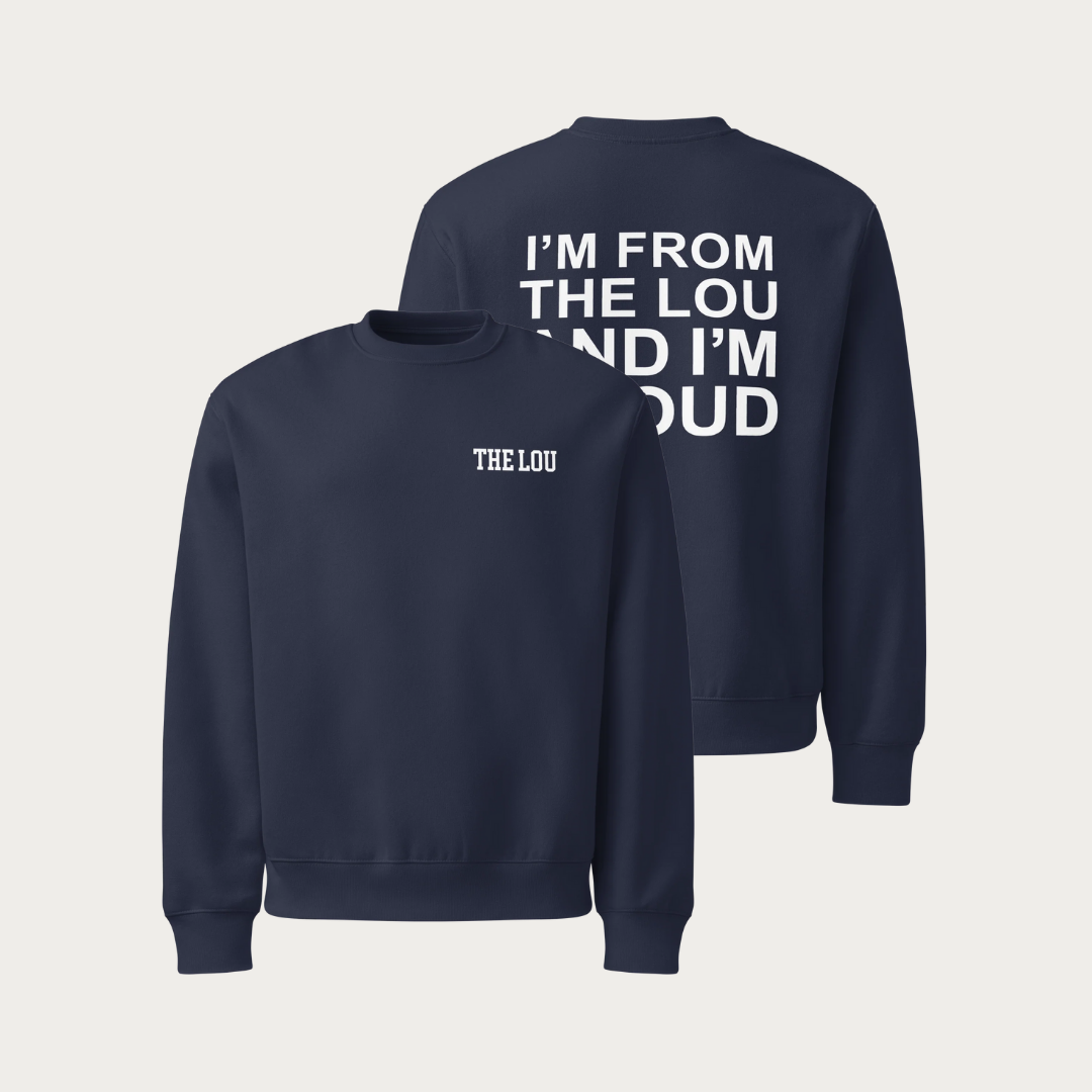 I'm from the Lou and I'm Proud Oversized heavyweight sweatshirt