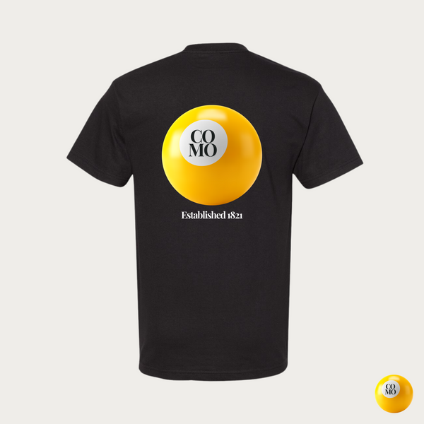 COMO Pool Ball Heavyweight Black Tee