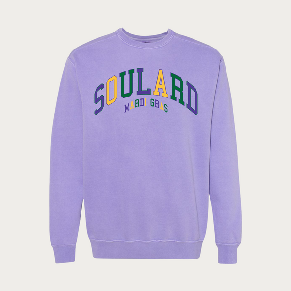 Soulard Mardi Gras Garment Dyed Crewneck