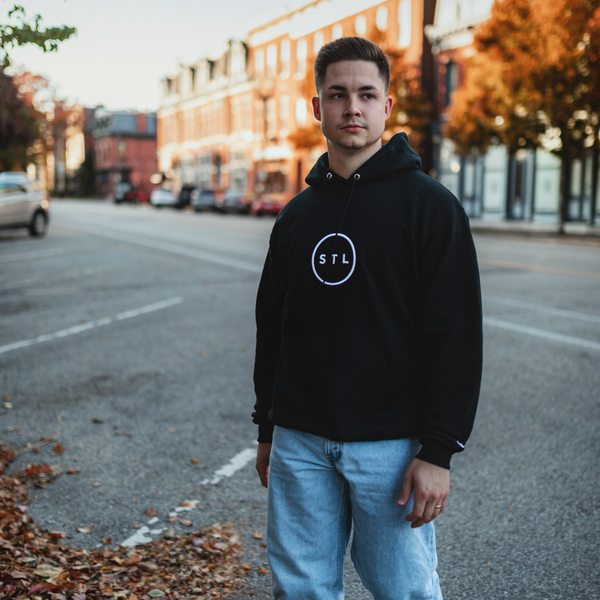 Embroidered Centered City Circle Champion Hoodie
