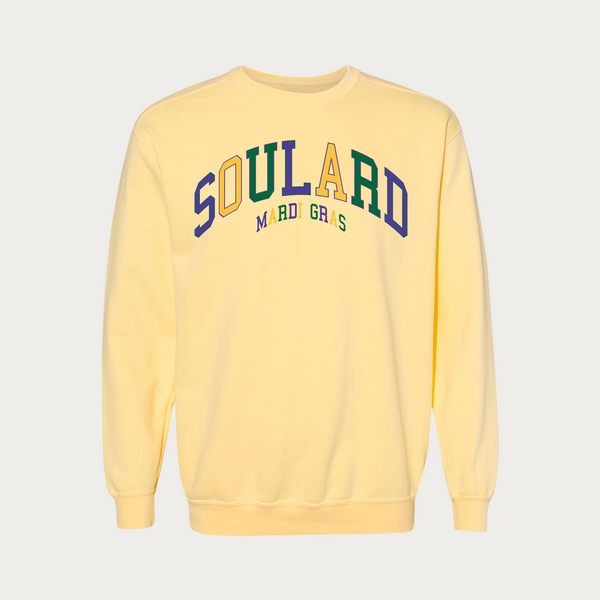 Soulard Mardi Gras Garment Dyed Crewneck