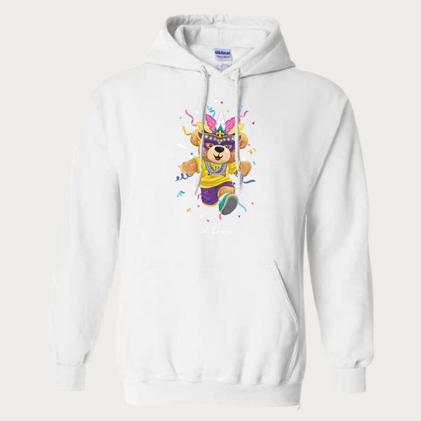 Mardi Gras Bear Hoodie