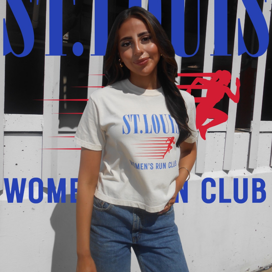 Run Club boxy cropped tee