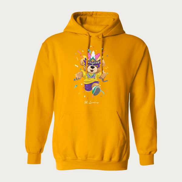 Mardi Gras Bear Hoodie