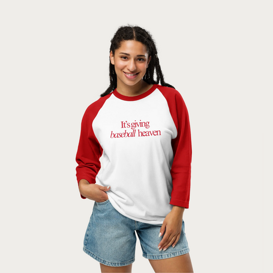 3/4 sleeve raglan shirt