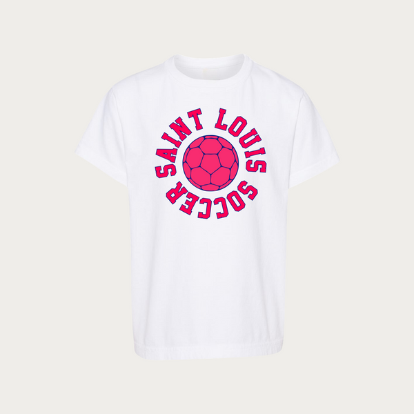 STL Soccer Ball White Youth Tee