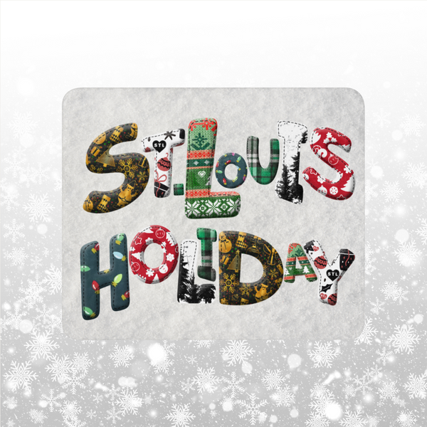 St. Louis Holiday Patchwork Sherpa Blanket