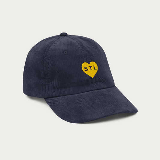 Vintage Heart corduroy cap