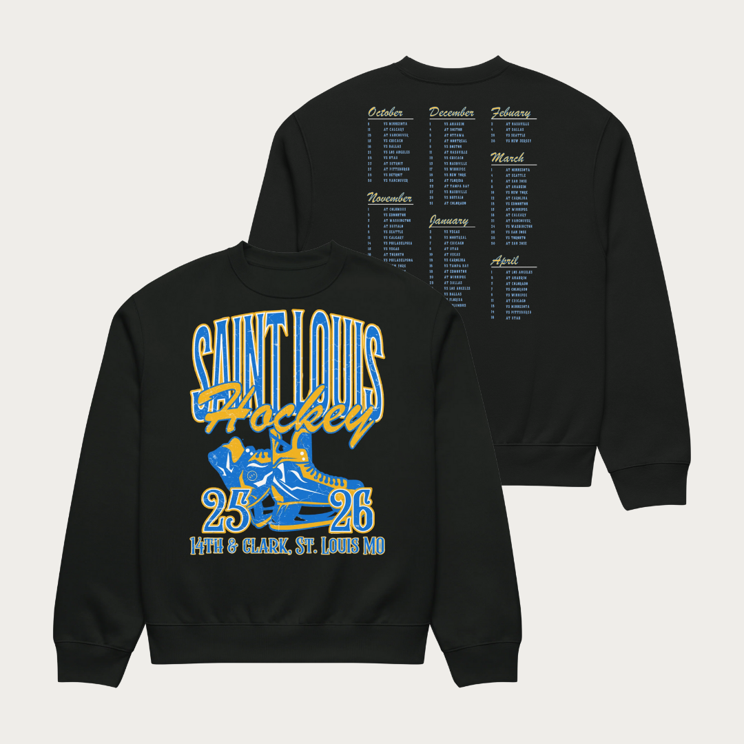 Saint Louis Hockey Tour Oversized heavyweight sweatshirt - Vintage Black