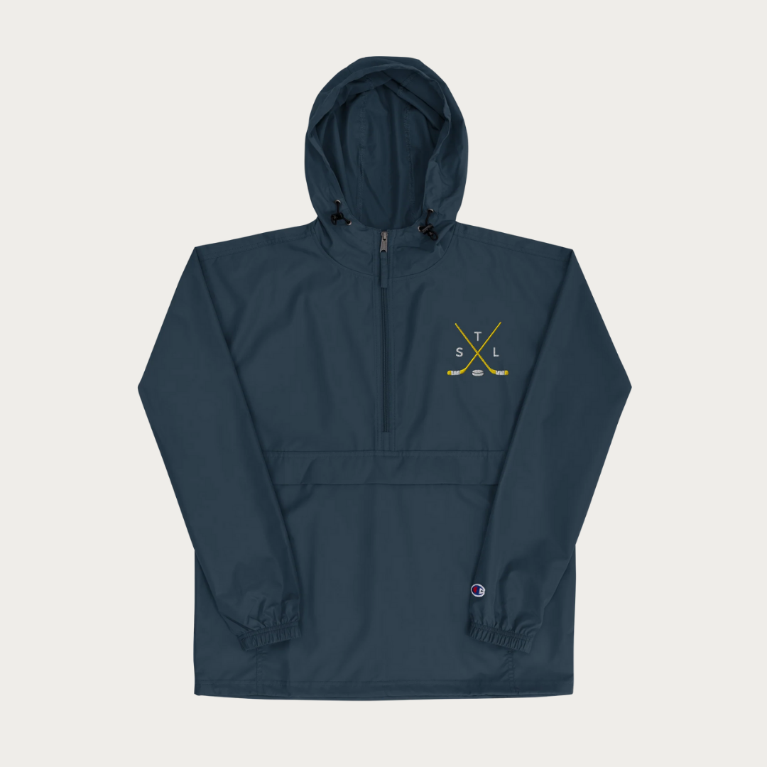 Crossed Sticks Embroidered Champion Packable Jacket