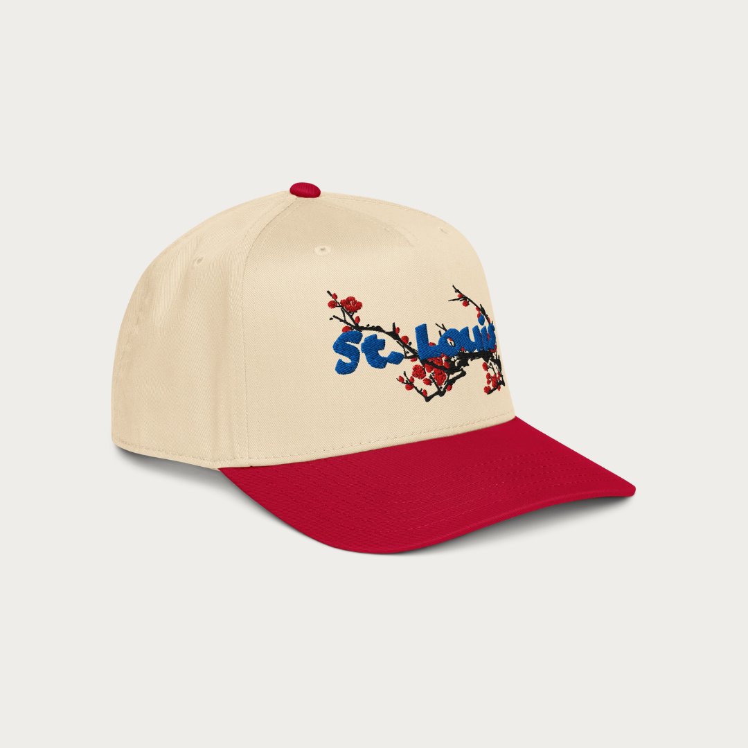 Cherry 5 panel cap