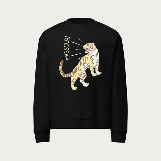 Standing Tiger Unisex relax crewneck sweatshirt