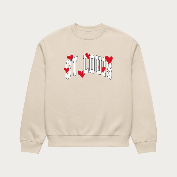 Collegiate Heart Oversized heavyweight sweatshirt