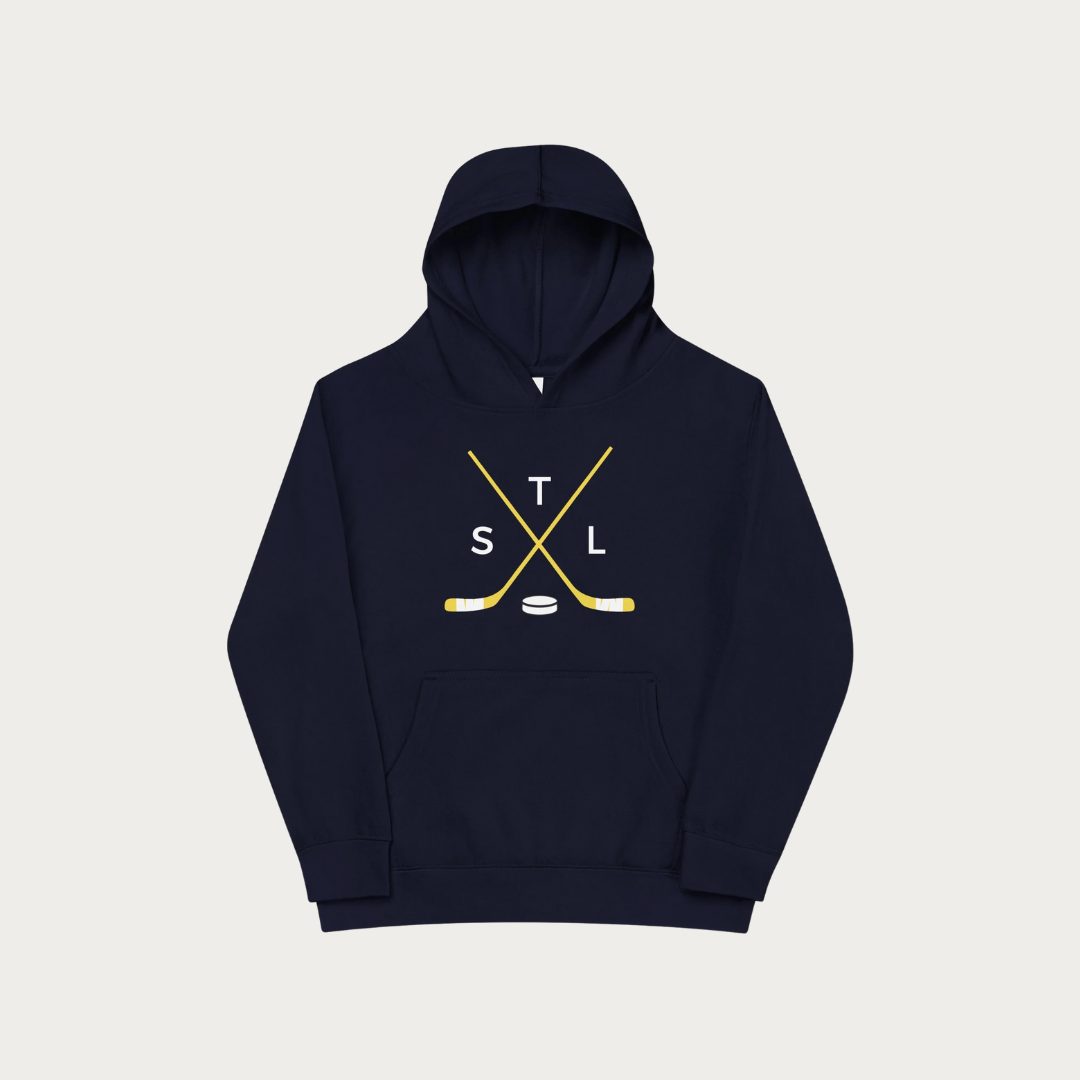 Crossed Sticks Kids fleece hoodie
