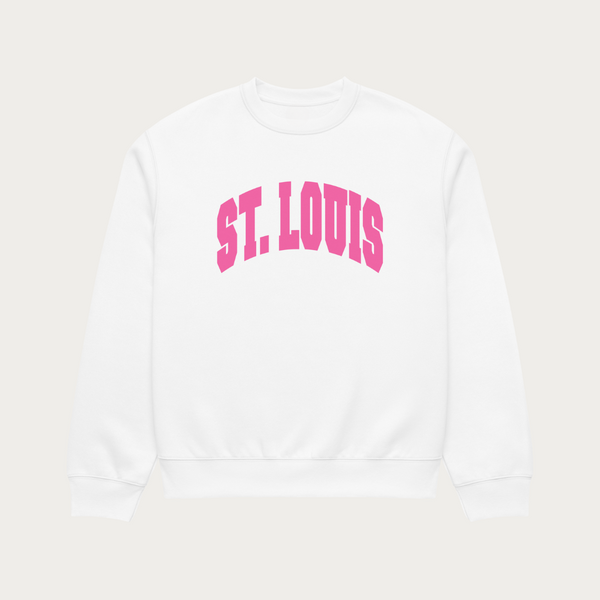 Pink Collegiate Oversized heavyweight sweatshirt
