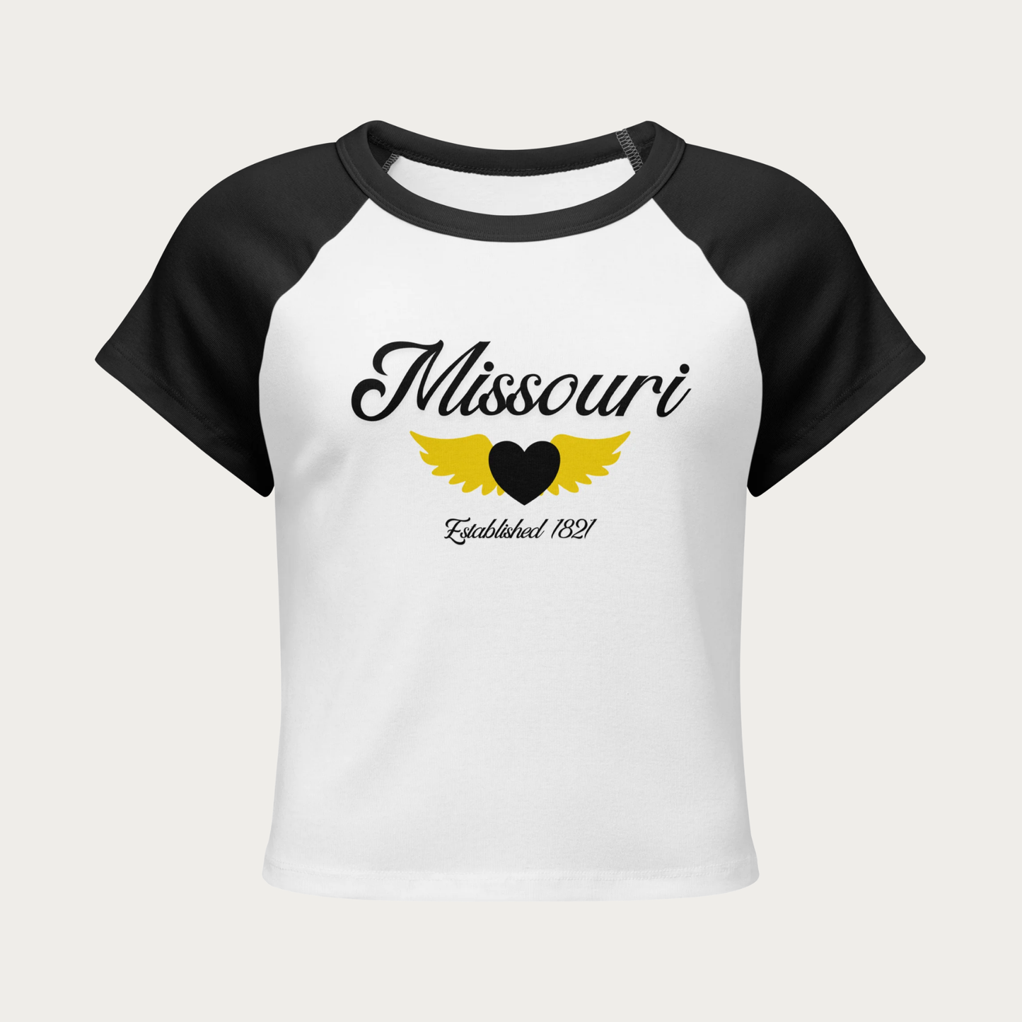 MO Women’s micro rib raglan baby tee