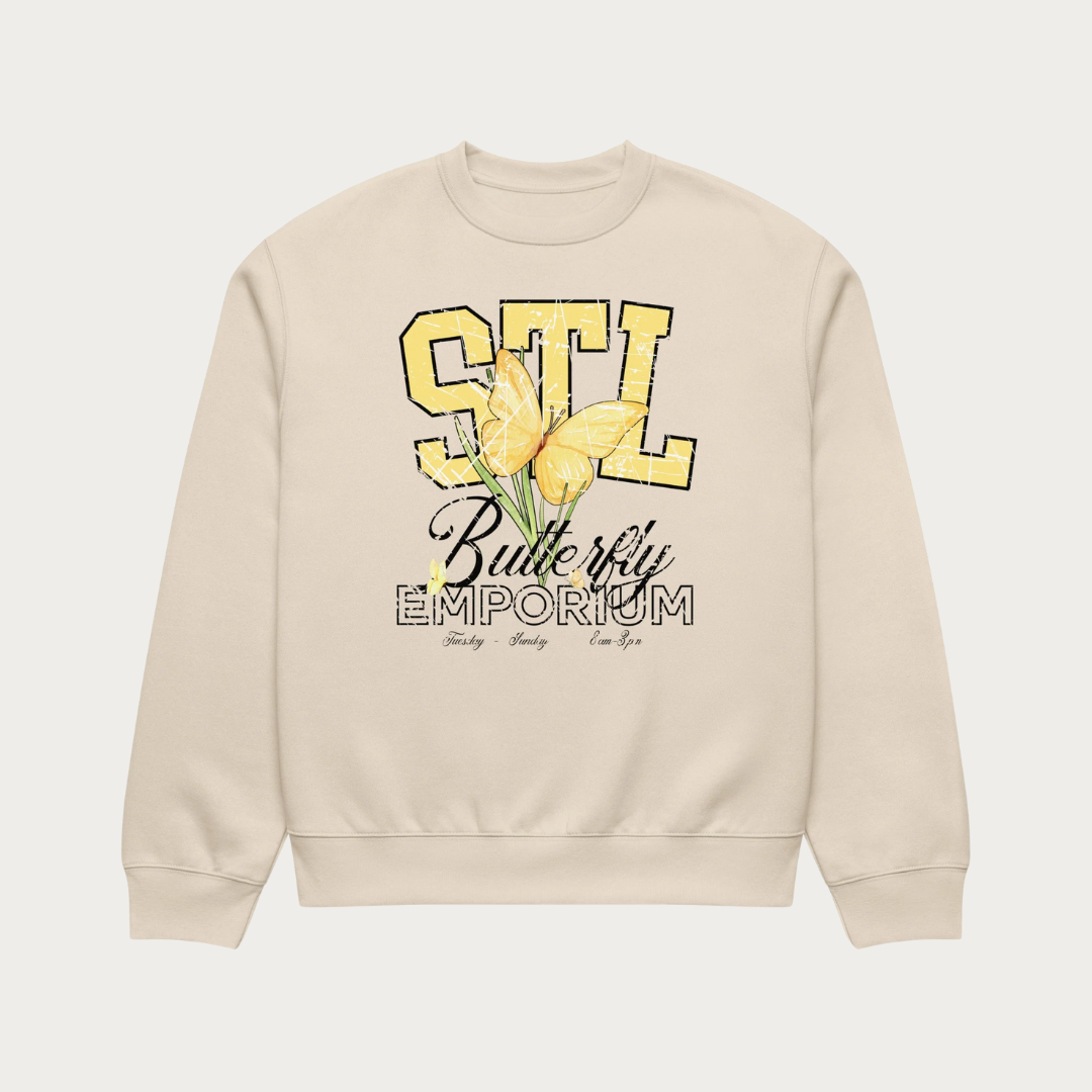 Butterfly Emporium Oversized heavyweight sweatshirt