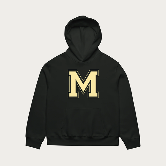 'M' Oversized heavyweight hoodie