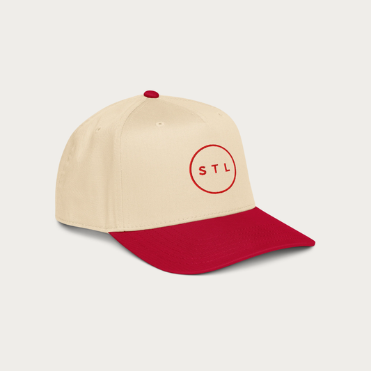 Red City Circle 5 panel cap