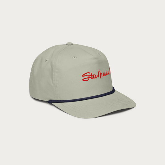 Stan Musial signature Golf rope cap