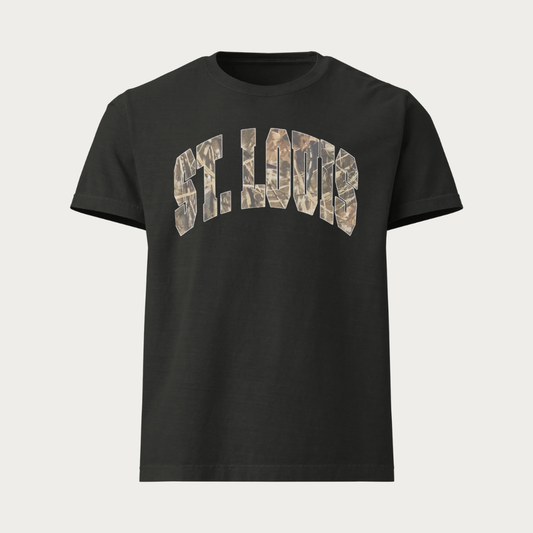 Camo Collegiate black Unisex oversized t-shirt