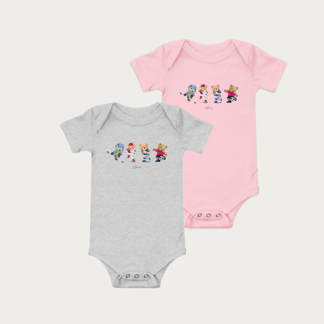 Sporty Bears Baby Onesie