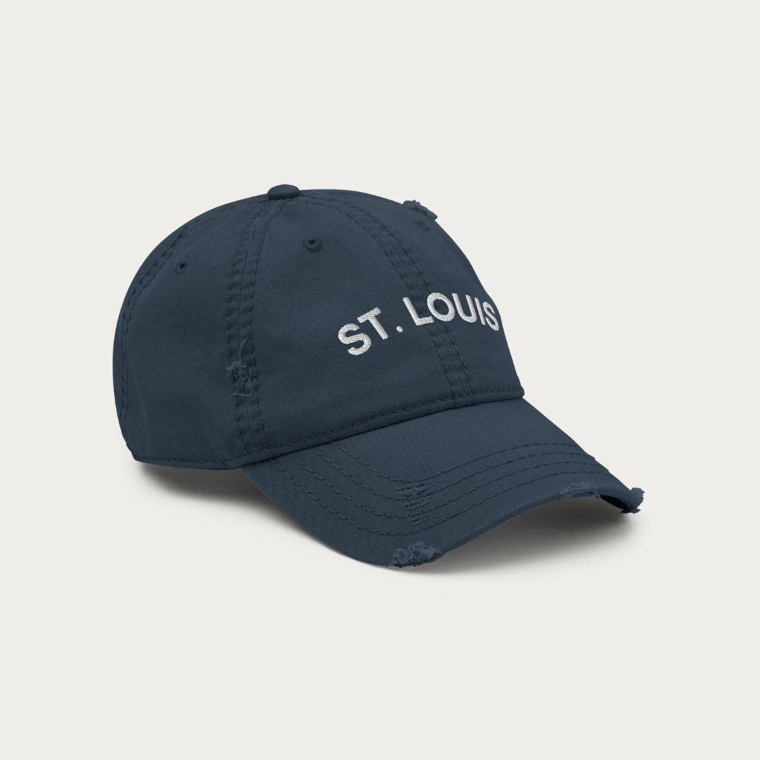 stamped Distressed Dad Hat