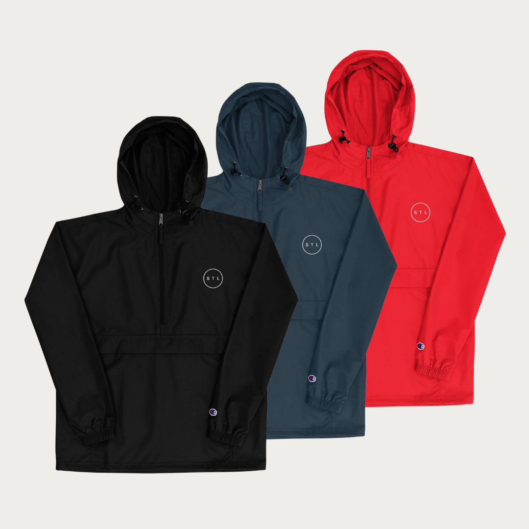 City Circle Embroidered Champion Packable Jacket