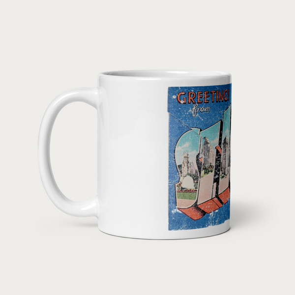 Greetings From St. Louis Postcard Coffee Mug