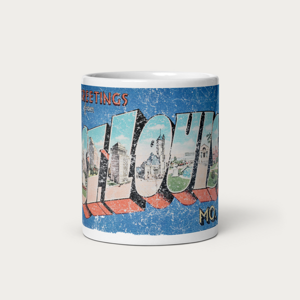 Greetings From St. Louis Postcard Coffee Mug