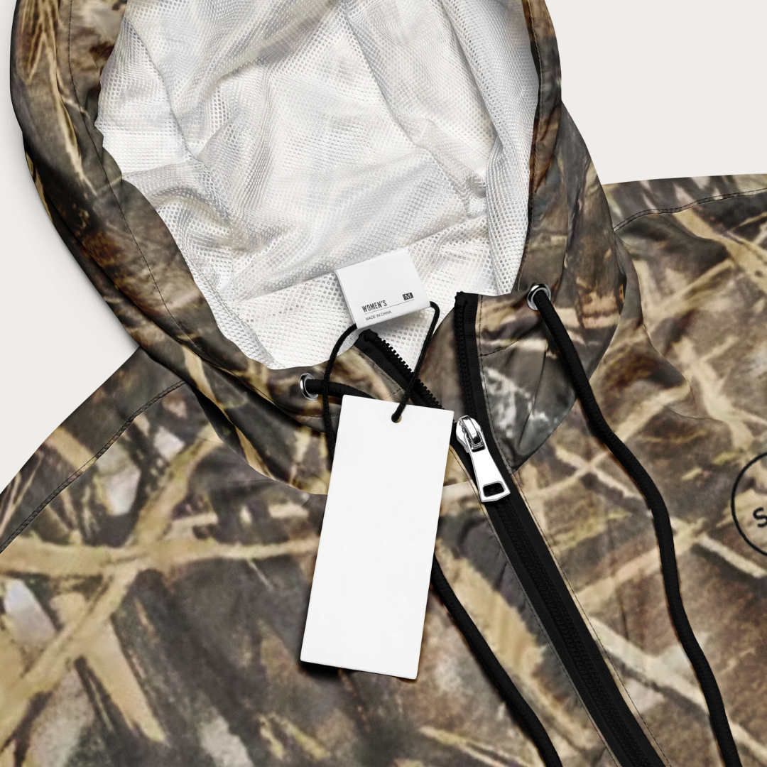 Women’s Camo cropped windbreaker