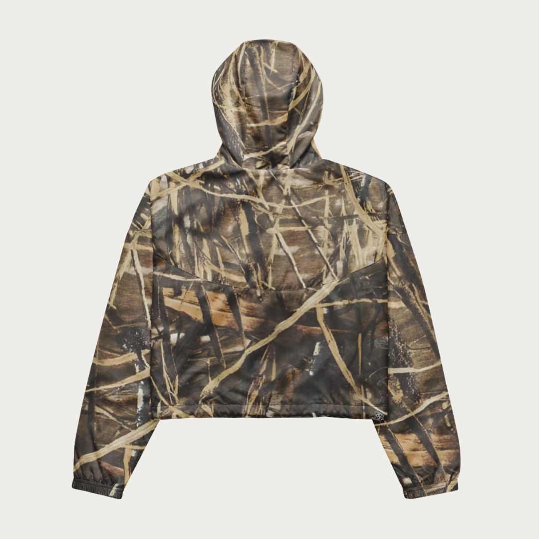 Women’s Camo cropped windbreaker