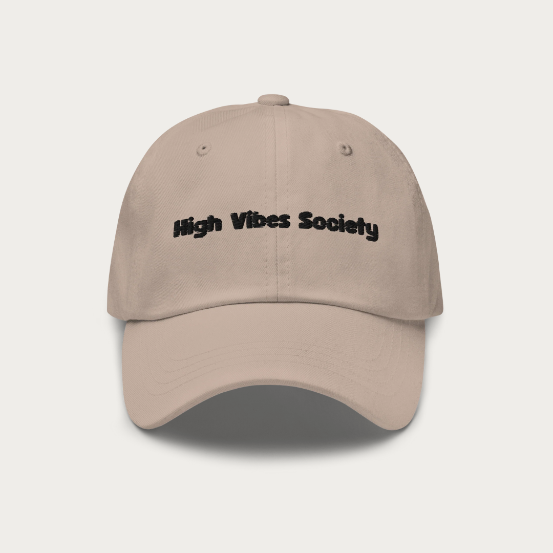 high vibes Dad hat