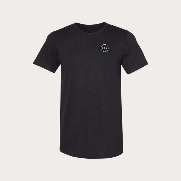 City Circle Embroidered Sueded Tee