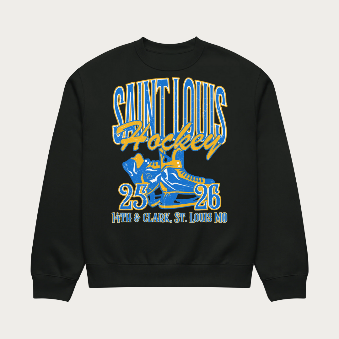 Saint Louis Hockey Tour Oversized heavyweight sweatshirt - Vintage Black