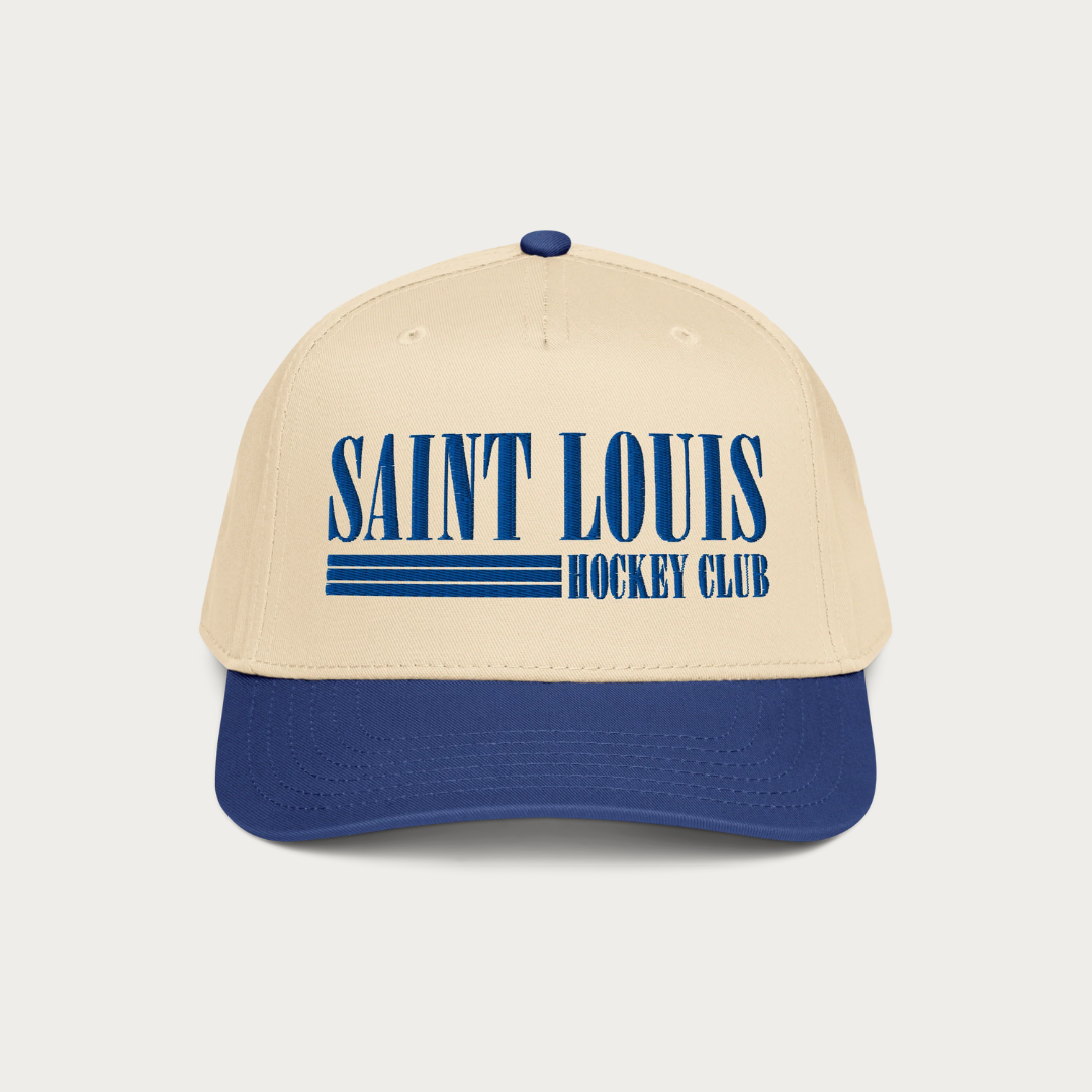 Stripe hat 5 panel cap