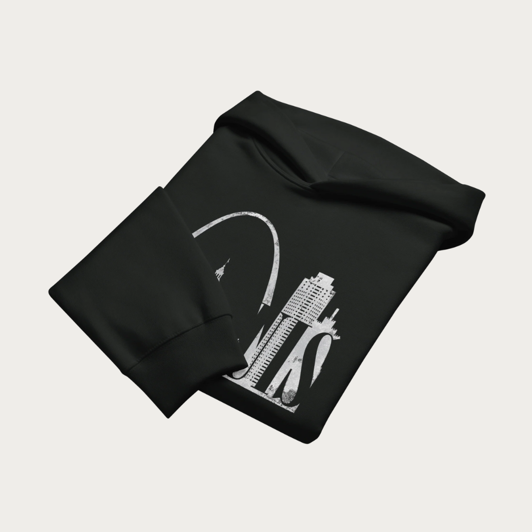 Distressed Skyline Oversized heavyweight hoodie