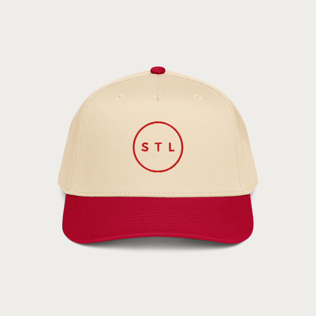 Red City Circle 5 panel cap