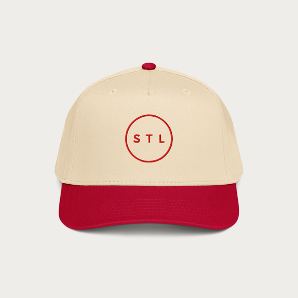 Red City Circle 5 panel cap
