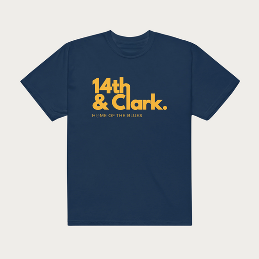 14th & Clarke Unisex garment-dyed heavyweight t-shirt