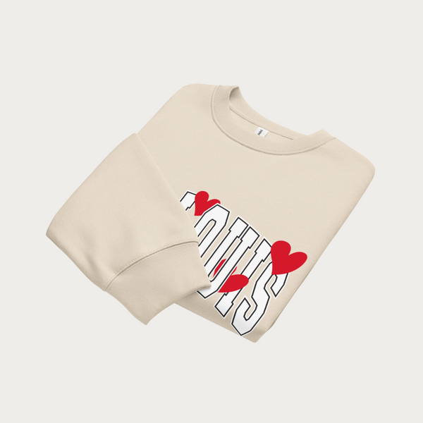 Collegiate Heart Oversized heavyweight sweatshirt
