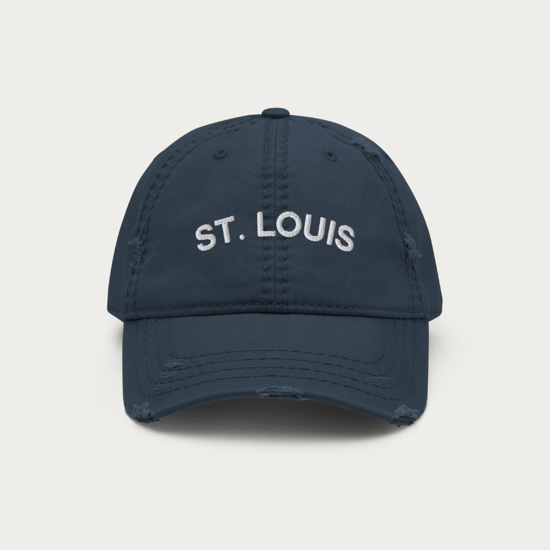stamped Distressed Dad Hat