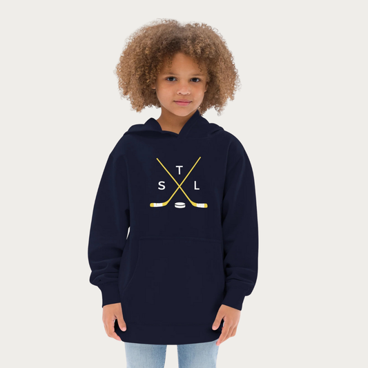 Crossed Sticks Kids fleece hoodie