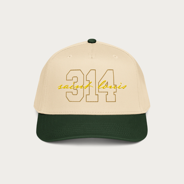 314 script 5 panel cap