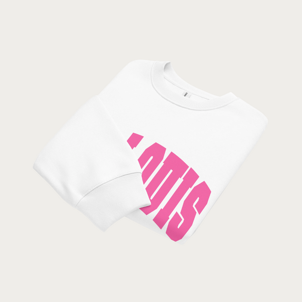 Pink Collegiate Oversized heavyweight sweatshirt