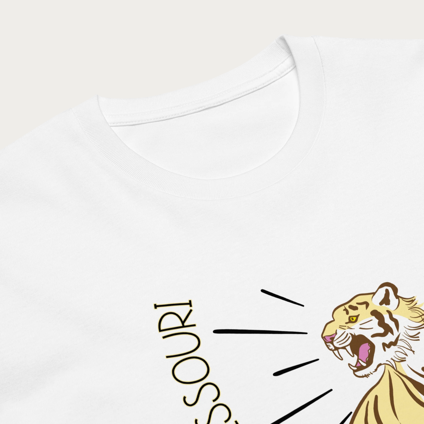 Standing tiger Unisex premium t-shirt