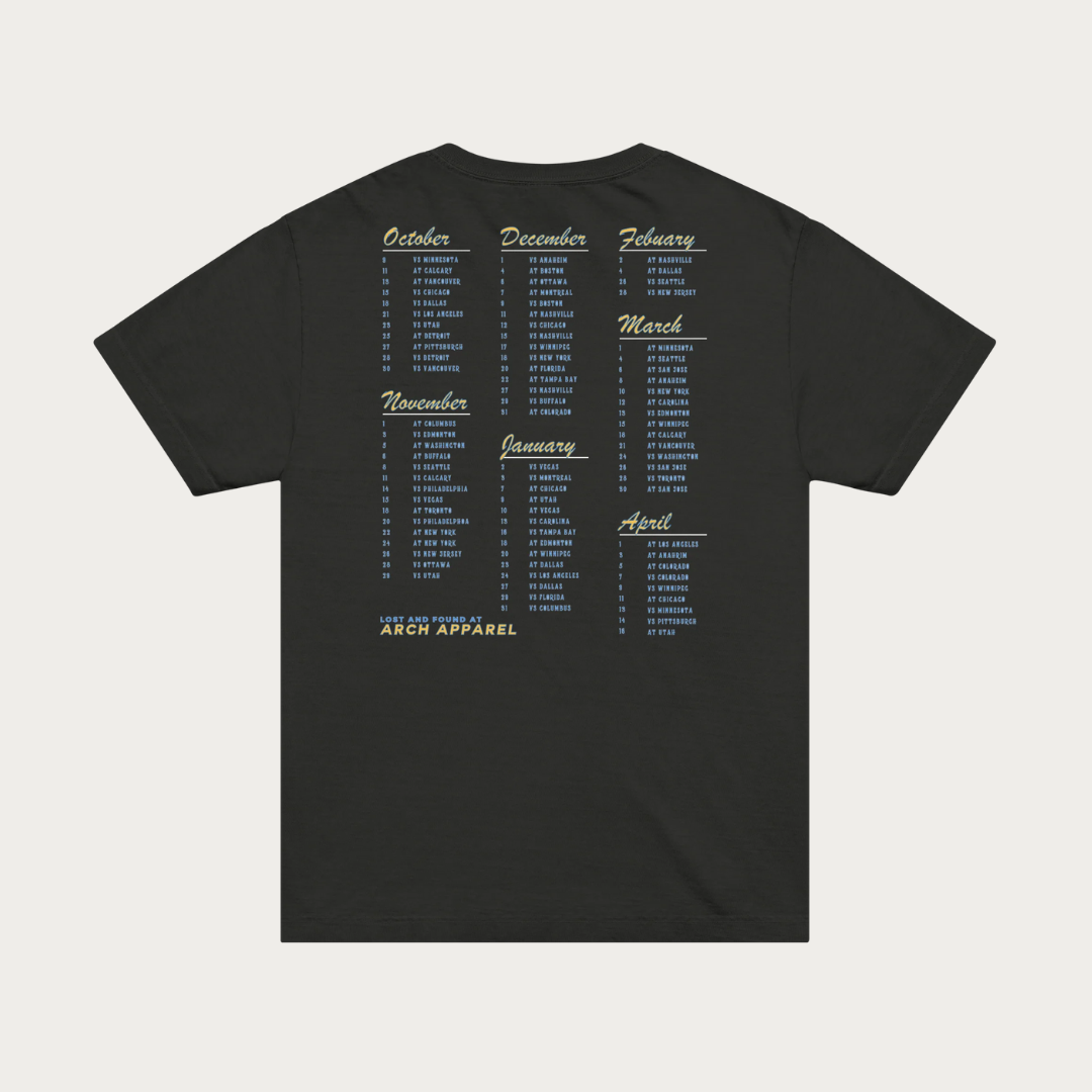 Saint Louis Hockey Tour Unisex oversized t-shirt - Vintage Black